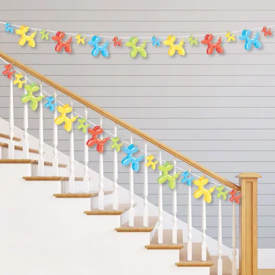 Big Dot of Happiness Balloon Animals - Happy Birthday Party DIY Decorations - Clothespin Garland Banner - 44 Pieces {3}