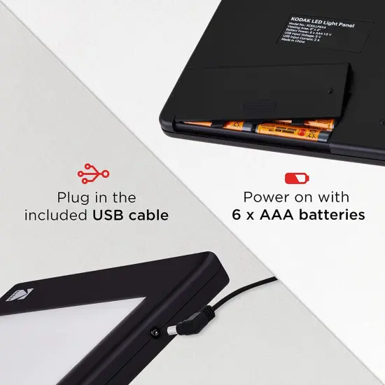 Kodak LED Light Box for Negatives, Slides & Film, Compact Light Board for Tracing, Photos & More {3}
