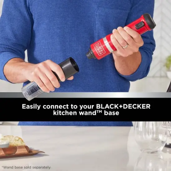 BLACK+DECKER Kitchen Wand Wine Opener Attachment (BCKM101WN) {5}