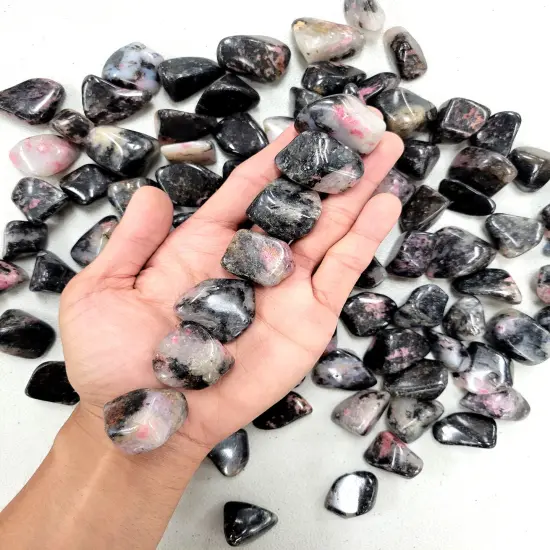 Tumbled Rhodonite Crystals Bulk from Madagascar {5}