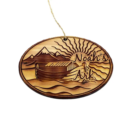 Noahs Ark - Cedar Ornament {1}