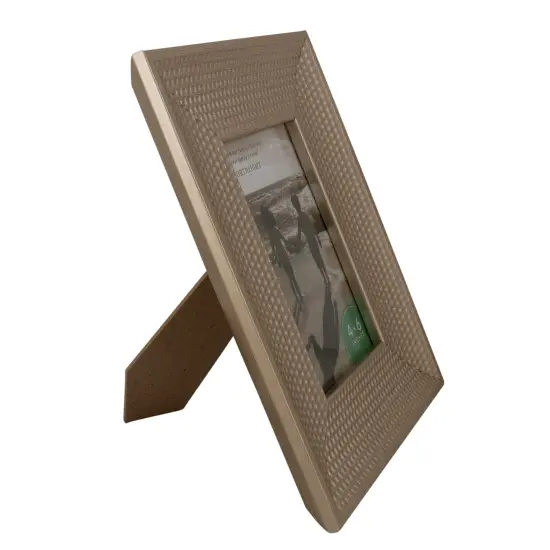 Northlight Honeycomb Rectangular Picture Frame for a 4" x 6" Photo - 13.25" - Champagne Gold {4}