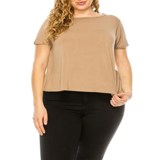 Bamboo Classic Top for Curvy Size | RADYAN&reg; Olive {2}
