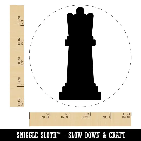 Chess Queen Piece Rubber Stamp for Stamping Crafting Planners {1}