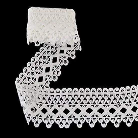 eZthings Venise Edging Lace Trim from Eyelet Fabric for DIY Craft Venice Trims Pattern {1}