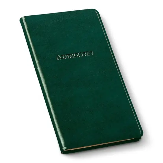 Gallery Leather Pocket Address Book - 6" x 3.25" Acadia Green {1}