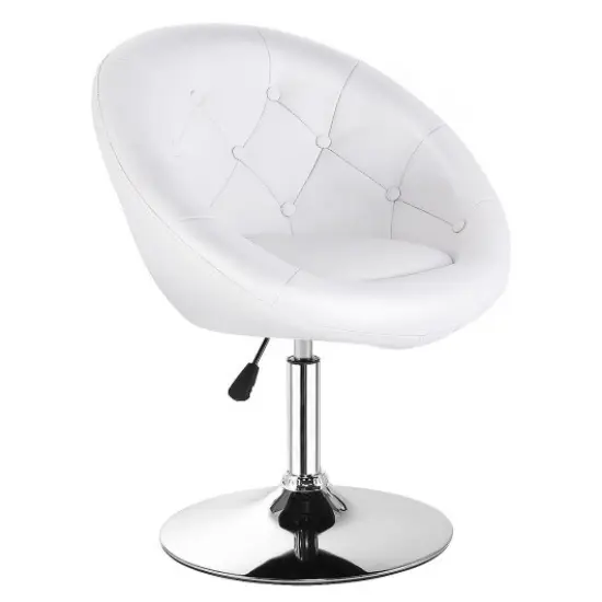 1 PC ModernAdjustable Swivel Round PU Leather Chair {3}
