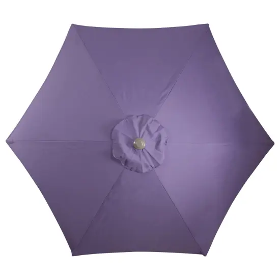 Northlight 7.5ft Outdoor Patio Market Umbrella with Hand Crank, Purple {4}