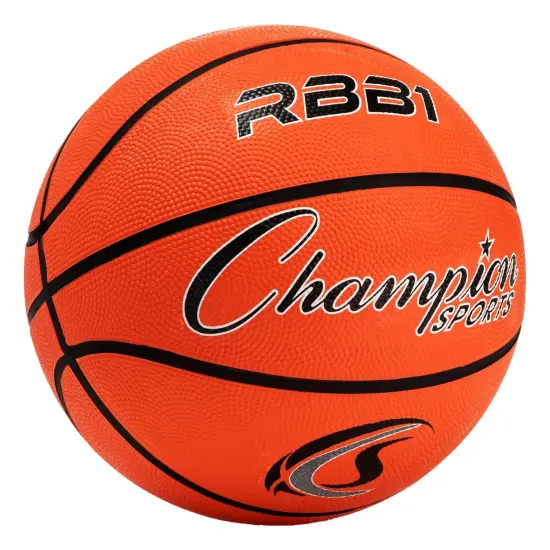 Offical Size Rubber Basketball, Orange, Pack of 2 {3}