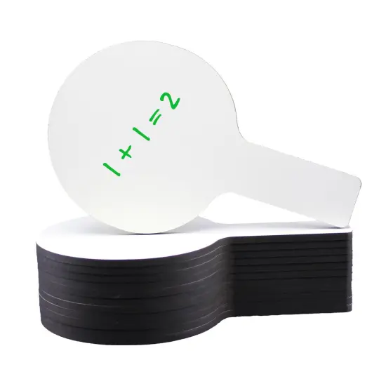 Mini Dry Erase Answer Paddles, 5" x 9", Class Pack of 12 {2}