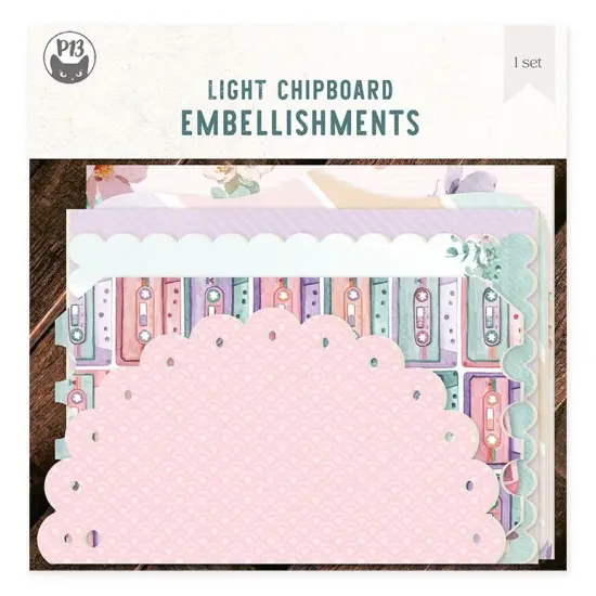 P13 Chipboard & Paper Album Base Set 6"X6"-Have Fun {1}