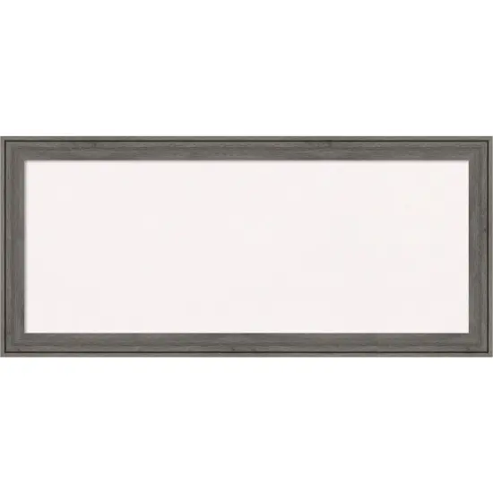 Regis Barnwood Narrow Wood Framed Corkboard, White Cork Grey {1}