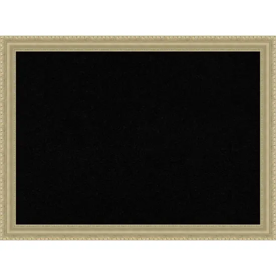 Champagne Teardrop Wood Framed Corkboard, Black Cork {1}