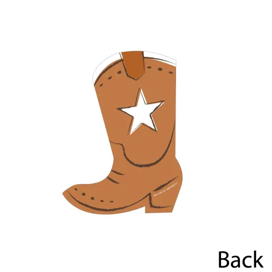 Big Dot of Happiness My First Rodeo - Cowboy Boots Decorations DIY Little Cowboy 1st Birthday Party Essentials - Set of 20 {4}