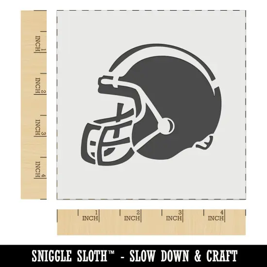 American Football Helmet Sports Wall Cookie DIY Craft Reusable Stencil {6}