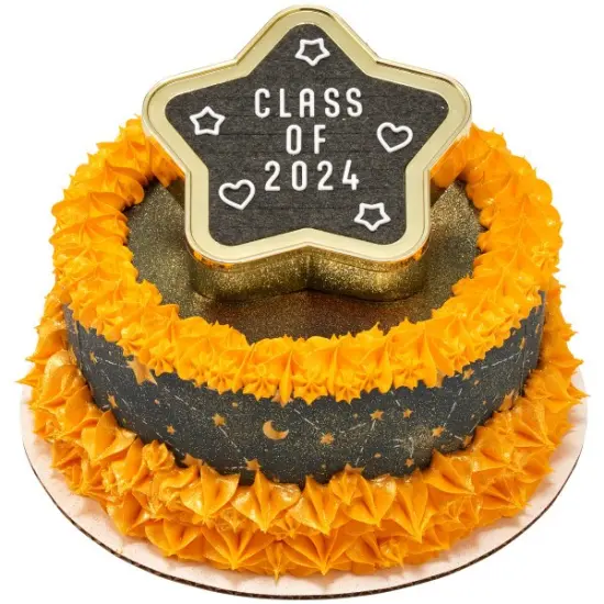 Star Grad Letter Board DecoSet Cake Decoration {3}