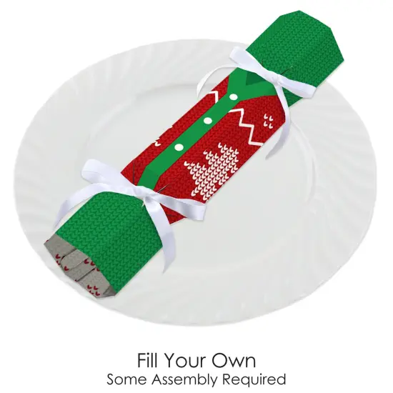 Big Dot of Happiness Ugly Sweater - No Snap Holiday and Christmas Party Table Favors - DIY Cracker Boxes - Set of 12 {3}
