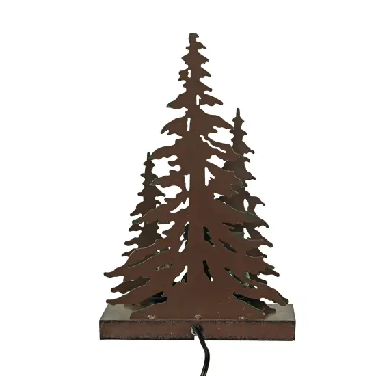 Rustic Metal Rude Bigfoot In Forest Accent Lamp Decorative Sasquatch Home Decor {4}