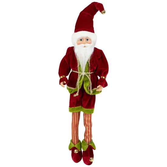 Northlight Elf Monarch Poseable Christmas Figure - 18" - Red and Green {1}