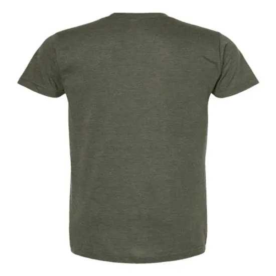 Tultex&reg; Fine Jersey Crewneck Short Sleeve T-Shirt Heat Military Green {2}