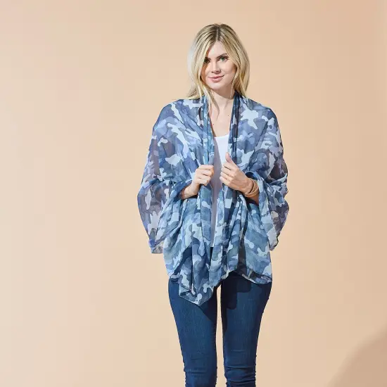 Tickled Pink Black Camo Insect Shield Scarf {2}