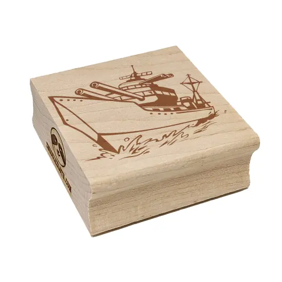 Cartoon Navy Battleship Square Rubber Stamp for Stamping Crafting {7}