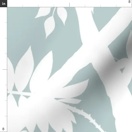 Various Fabrics by the Yard or Fat Quarter Floral Silhouette Tropical Retro Modern Botanical Boho Chic Coastal Garden Large Scale Custom Printed Fabric by Spoonflower {4}