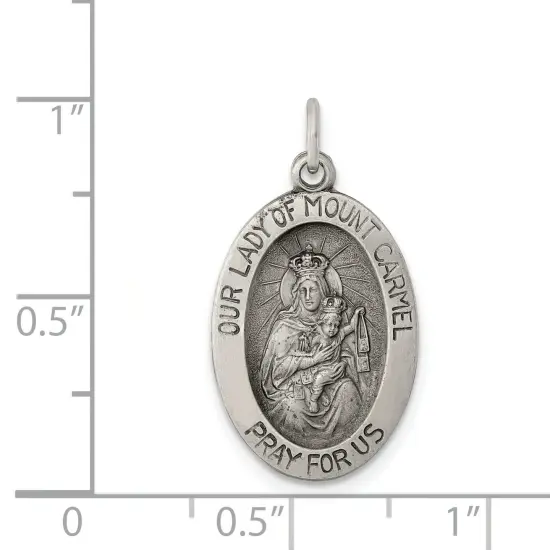 Sterling Silver Our Lady of Mt.carmel Medal {2}