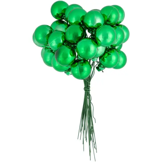 Northlight Shatterproof Ball Ornament Christmas Pick - 6.75" - Green {6}