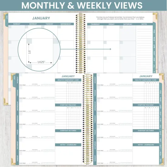 bloom daily planners Chronic Illness Planner, 7" x 9", You Are Stronger Than You Think {3}