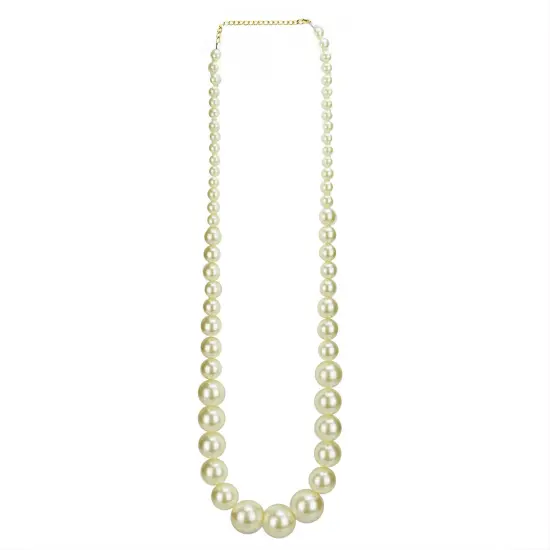 Allstate 18.75" White Elegance Pearl Beaded Necklace Accessory {1}