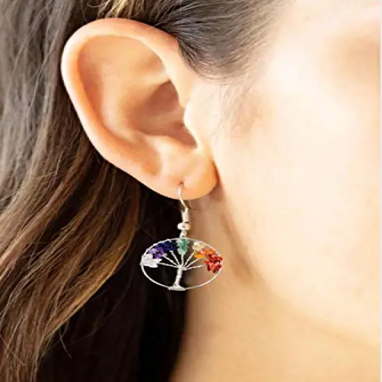 500 Pieces Natural Chip Stone Beads Multicolor 5mm to 8mm Irregular Gemstone Healing Crystal Loose Rocks Bead Hole Drilled DIY for Bracelet Necklace Earrings Jewelry Making Craft {3}