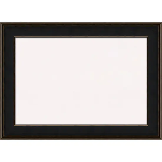 Mezzanine Espresso Wood Framed Corkboard, White Cork {1}