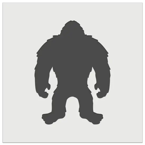 Hairy Bigfoot Sasquatch Standing Silhouette Wall Cookie DIY Craft Reusable Stencil {7}