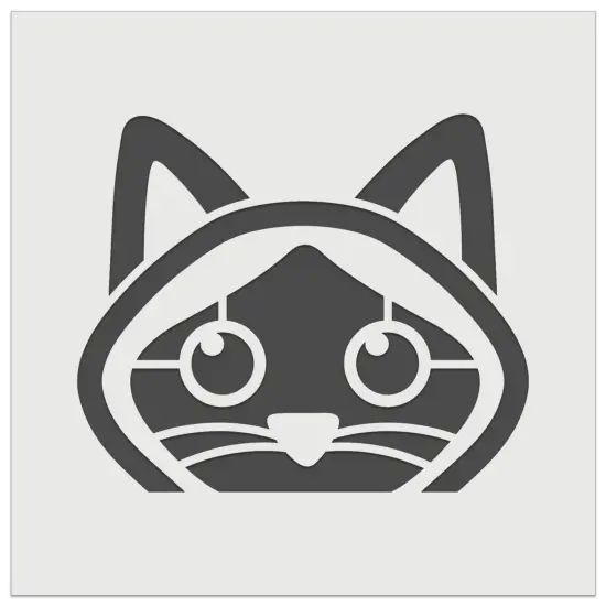 Peeking Siamese Cat Wall Cookie DIY Craft Reusable Stencil {7}