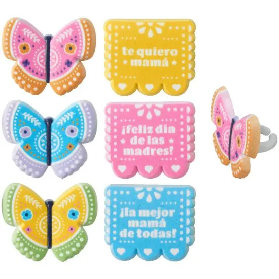 La Mejor Mama de Todas! Cupcake Rings, 12ct {2}