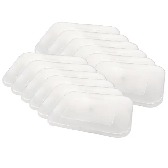 Clear Plastic Storage Bin Lid - Small, Pack of 12 {1}