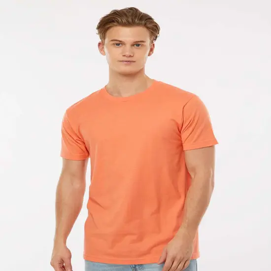 Tultex&reg; Fine Jersey Crew Neck Short Sleeve T-Shirt Aqua {6}