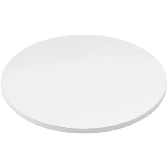 14" Round White Foil Cake Board Drum {2}