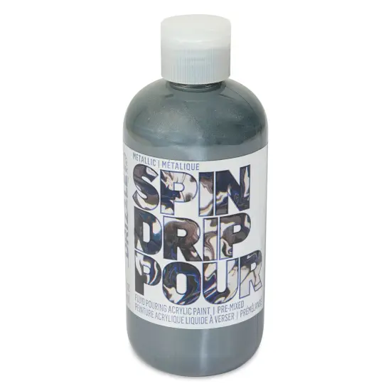 FolkArt Drizzle Acrylic Pouring Paint - Mercury Metallic, 266 ml {1}