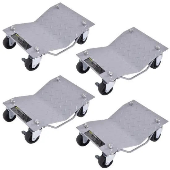 4 Pieces Vehicle Car Auto Repair Moving Tire Wheel Dolly {1}