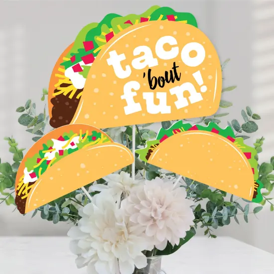 Big Dot of Happiness Taco 'Bout Fun - Fiesta Centerpiece Sticks - Table Toppers - Set of 15 {1}