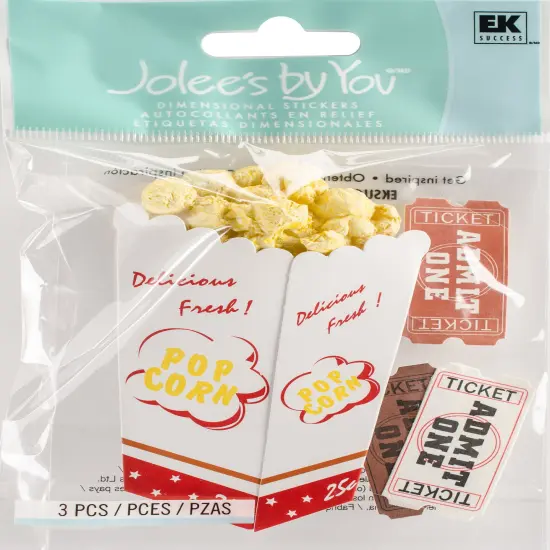 Jolee's Boutique Movie Popcorn Dimensional Stickers {1}