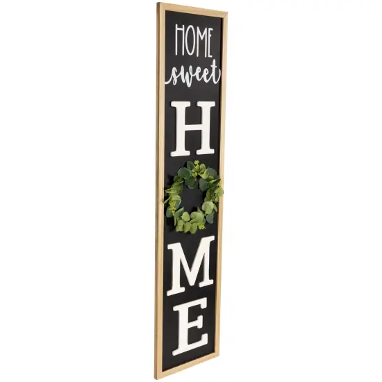 Northlight 40 Inch "Home Sweet Home" Wooden Framed Outdoor Porch Board Sign Decoration Black {6}