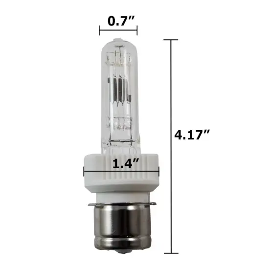 BTP 750w 120v T7 P28s 3200k Halogen Bulb - Film Stage Studio Lamp {2}