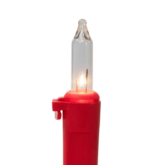 Northlight Mini Christmas Light Set - Clear - 20.25' Red Wire - 100ct {6}