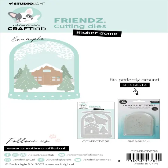 Studio Light Friendz Cutting Dies-Nr. 758, Shaker Dome {3}