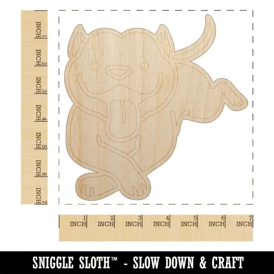 Pit Bull Happy Laying Down Dog Unfinished Wood Shape Piece Cutout for DIY Craft Projects {1}