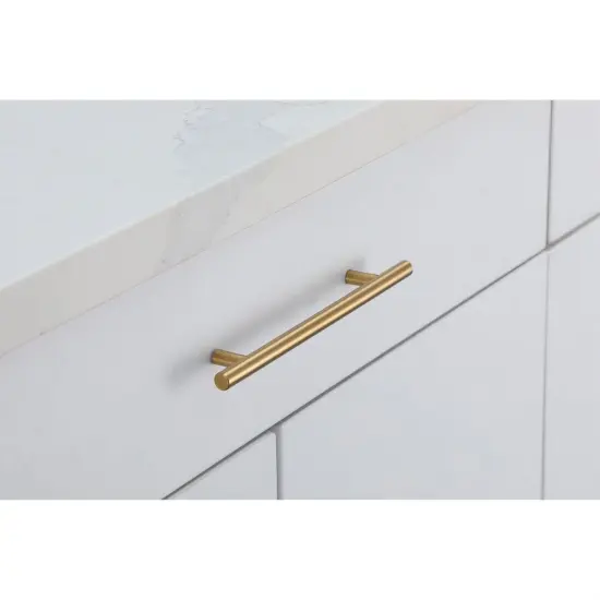 Quinn 6-5/16" Center to Center Brass Bar Pull Multipack (set of 10) {3}