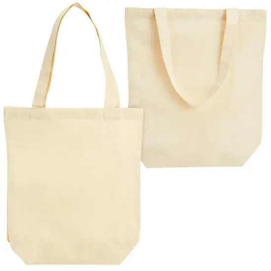 Set of 24 Bulk Blank Cotton Canvas Tote Bags for DIY Crafts, {1}